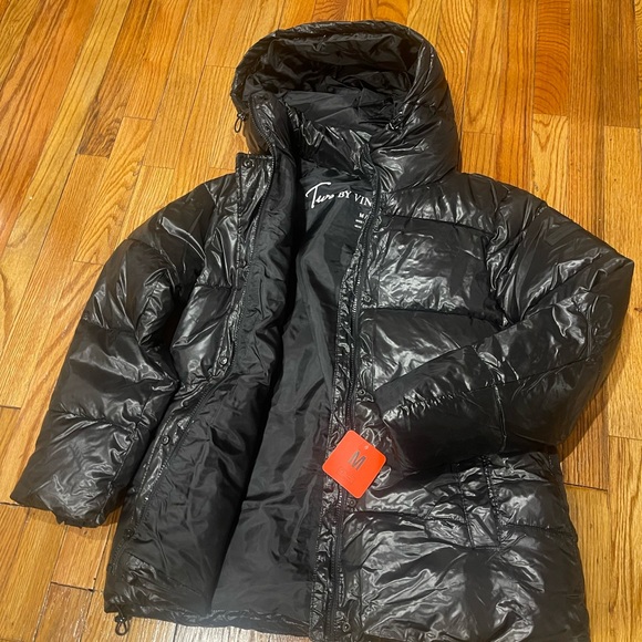 Two by Vince Camuto Women Puffer Jacket with Hoodie - Picture 1 of 3
